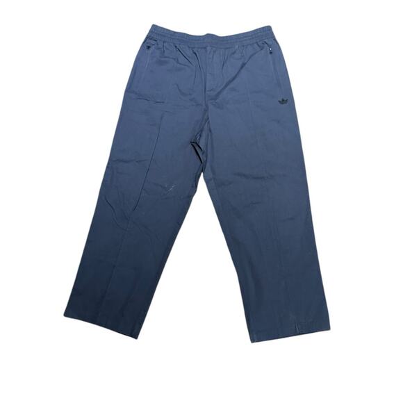 Adidas Women's Elastic Waist Blue Pants Size Large  36 x 28 Cotton - Picture 1 of 11